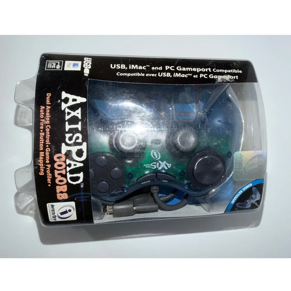 InterAct AxisPad Colors USB PC iMac Game Controller Dual Analog Auto Fire New